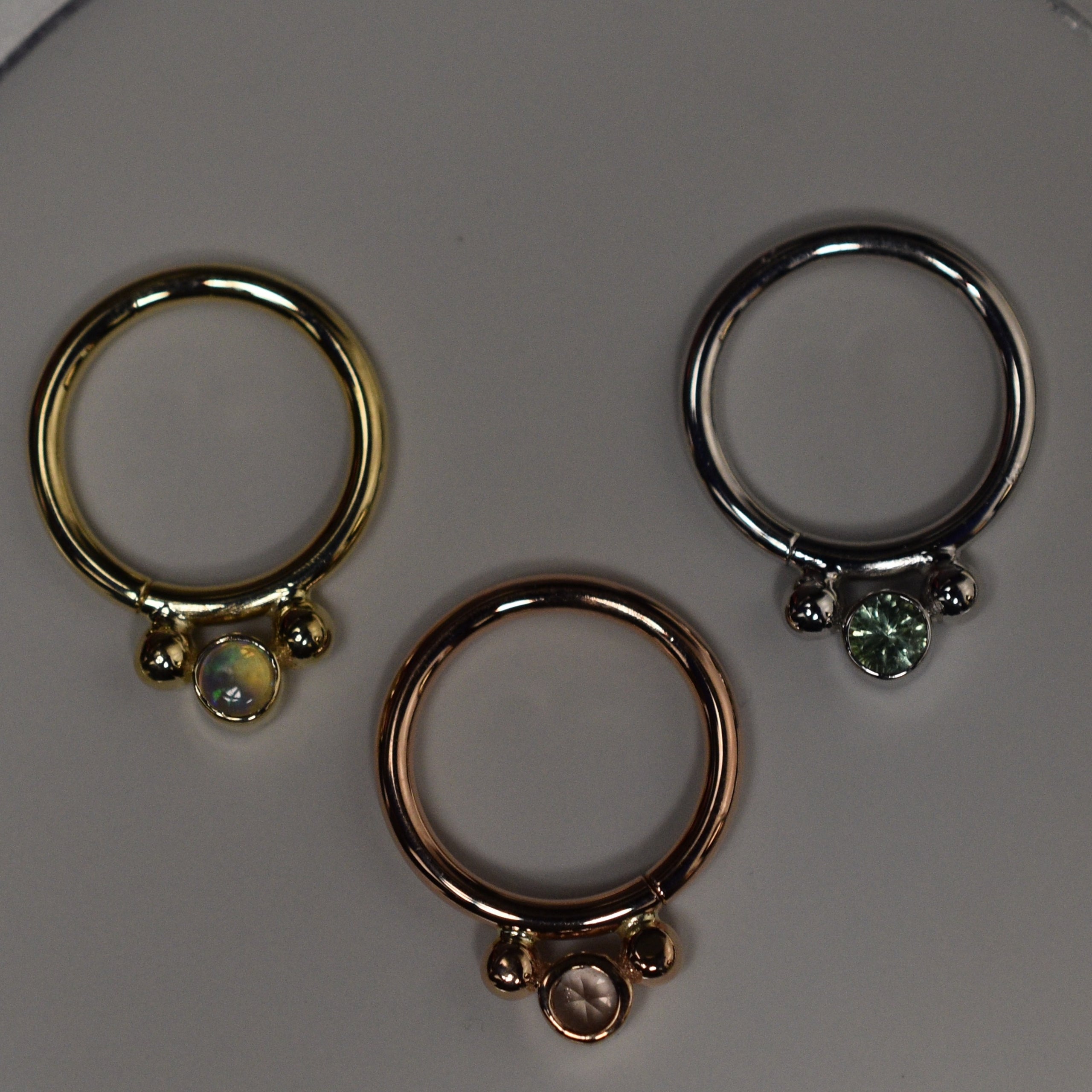 14k Gold Oberon Seam Ring BeYoutiful Body Piercing & Fine Jewelry